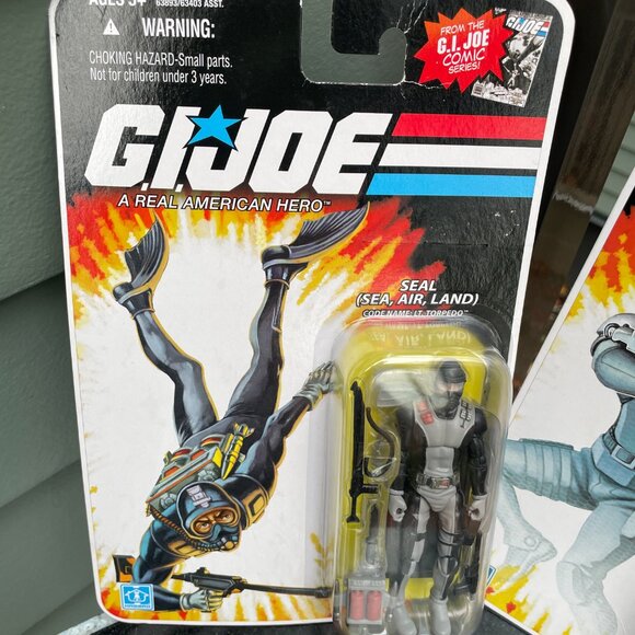 Gi Joe Action Figure Lot of 2 Torpedo & Mercenary Wraith 2008 - Picture 2 of 5